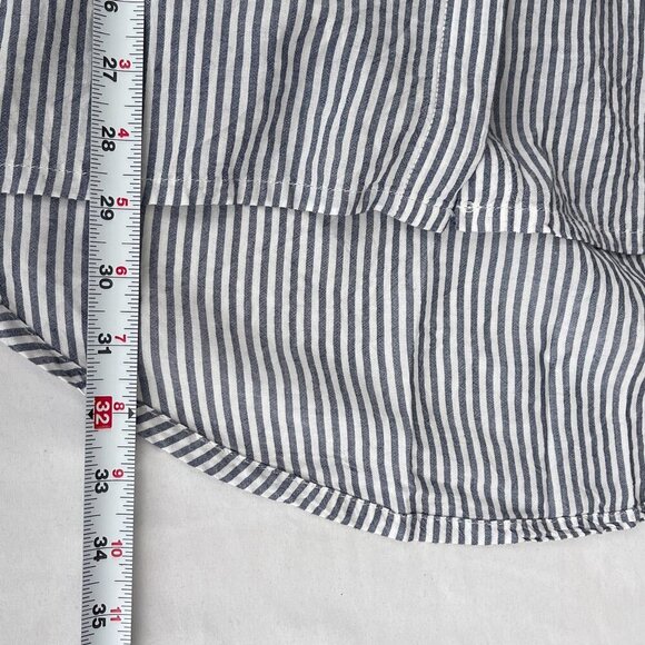 Velvet Heart‎ Striped Button-Up Long Sleeve Pocket Tunic Shirt Dress Women M - Picture 9 of 11